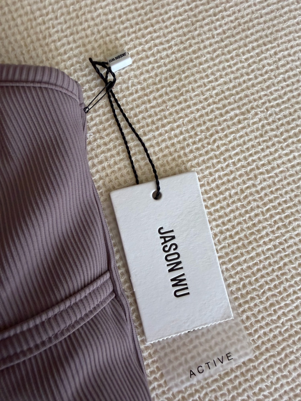 Jason Wu NWT Mauve Ribbed Tank Top - Picture 5 of 6